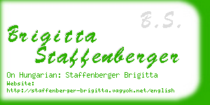 brigitta staffenberger business card